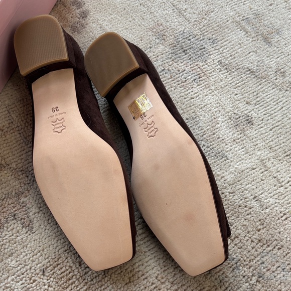 ANN MASHBURN Buckle Shoe Dark Brown Suede Heels - Picture 6 of 13